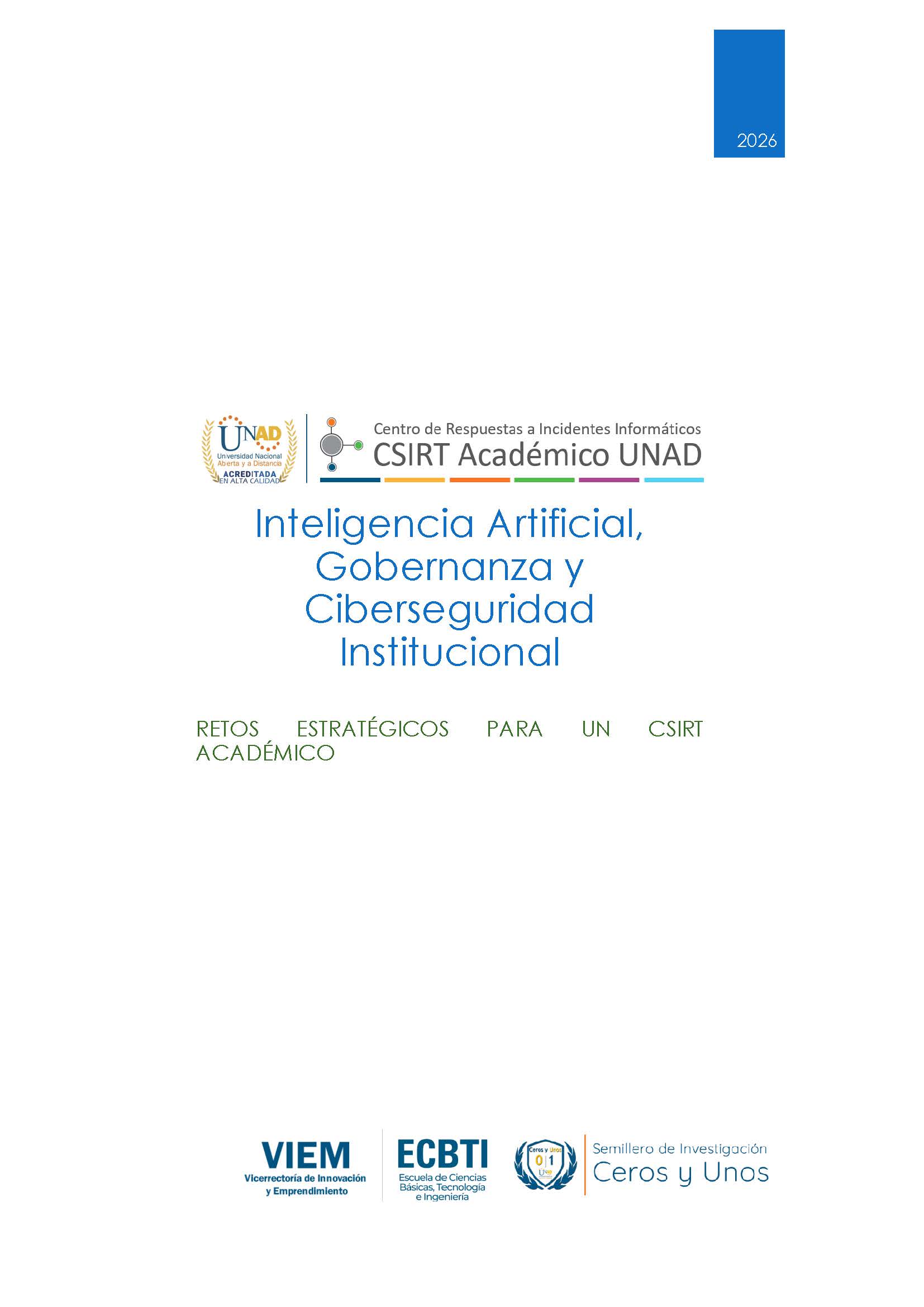 Inteligencia Artificial, gobernanza y Ciberseguridad institutional